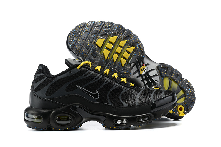 2021 New Nike Air Max Plus Black Yellow